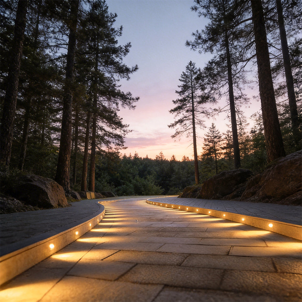Outdoor LED Step Light Fixtures, Set of 10