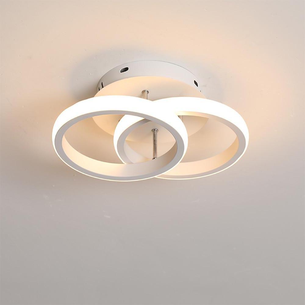 Dual Circle LED Flush Mount Ceiling Light
