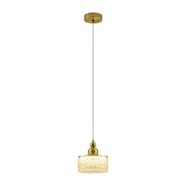 Ice Texture Acrylic Pendant Light, Dimmable