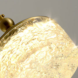 Ice Texture Acrylic Pendant Light, Dimmable