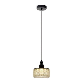 Ice Texture Acrylic Pendant Light, Dimmable