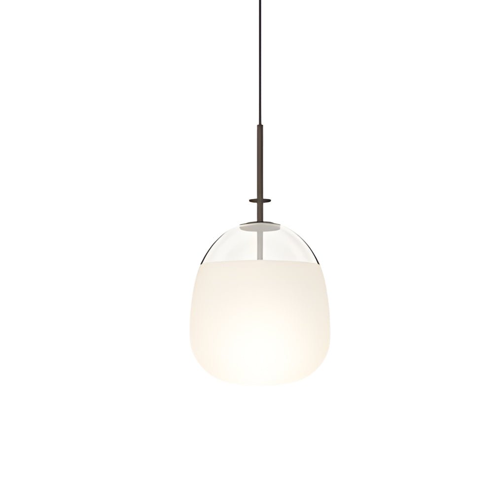 Glass Ball Pendant Light, Black Iron Frame