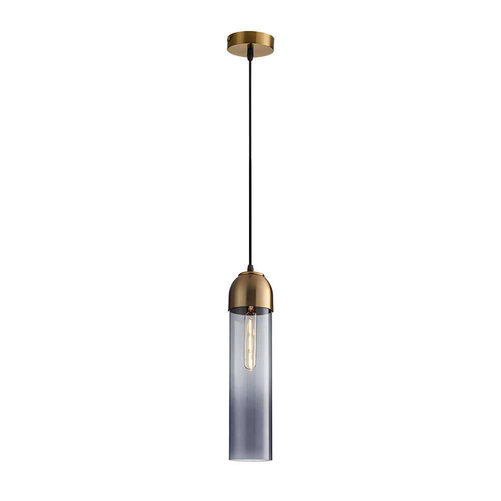 Long Tube Glass Bottle Pendant Light