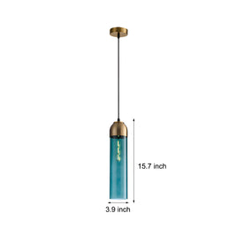 Long Tube Glass Bottle Pendant Light