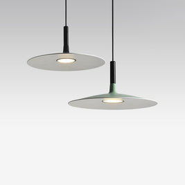 Flat Circular Pendant Light in 5 Colors