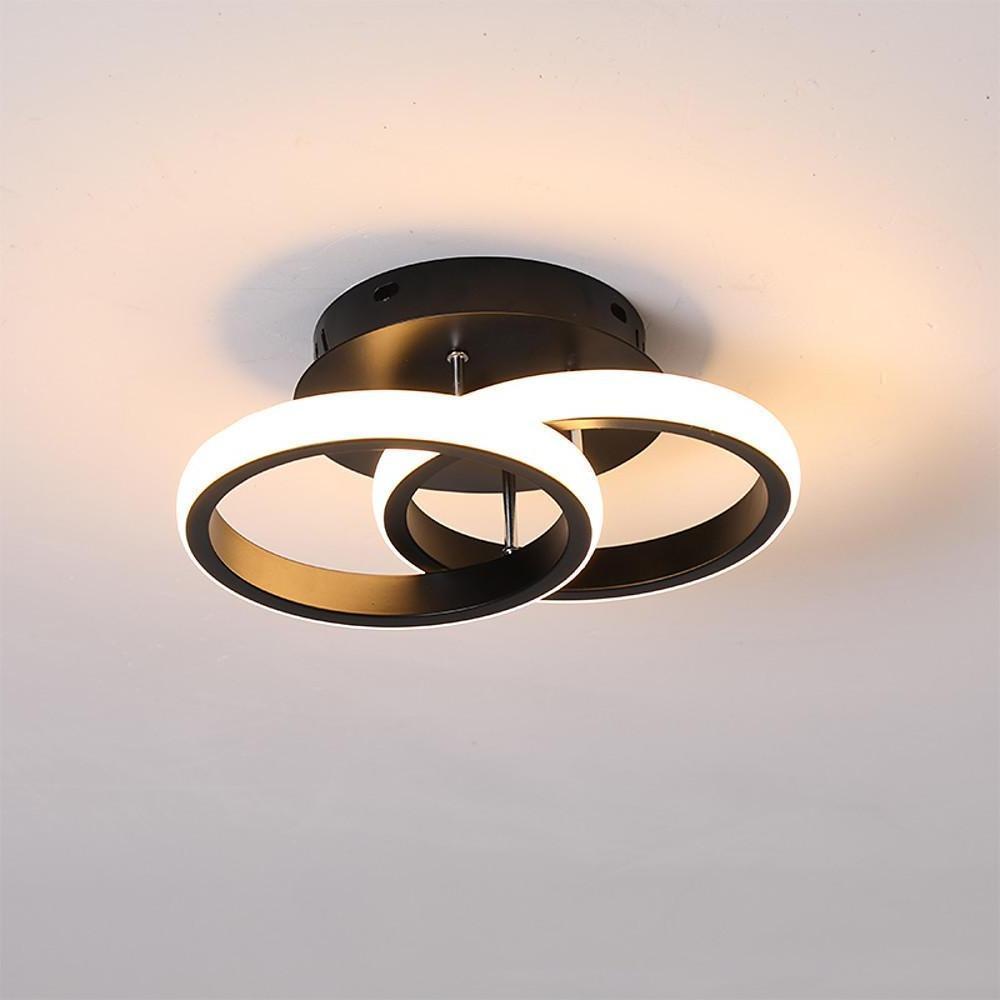 Dual Circle LED Flush Mount Ceiling Light