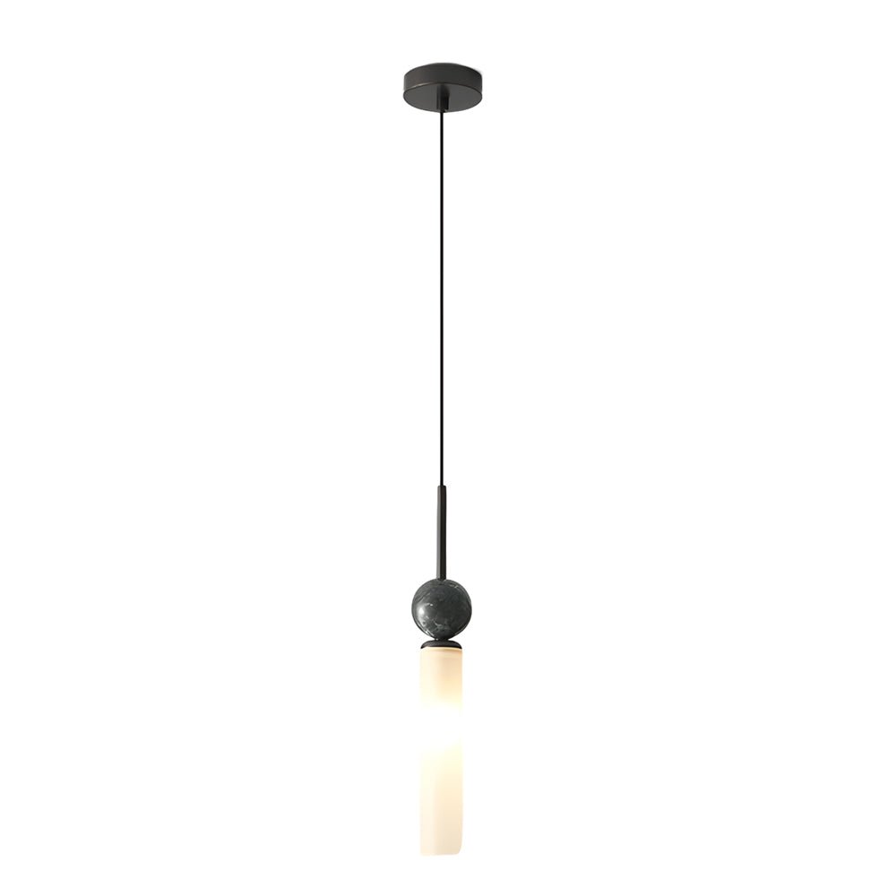 Vertical Marble Cylinder Pendant Light