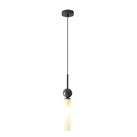 Vertical Marble Cylinder Pendant Light
