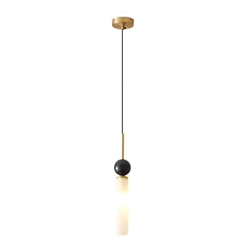 Vertical Marble Cylinder Pendant Light