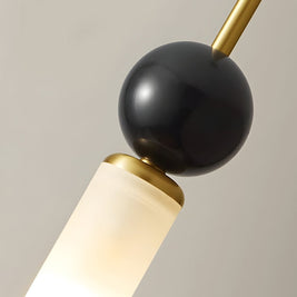 Vertical Marble Cylinder Pendant Light