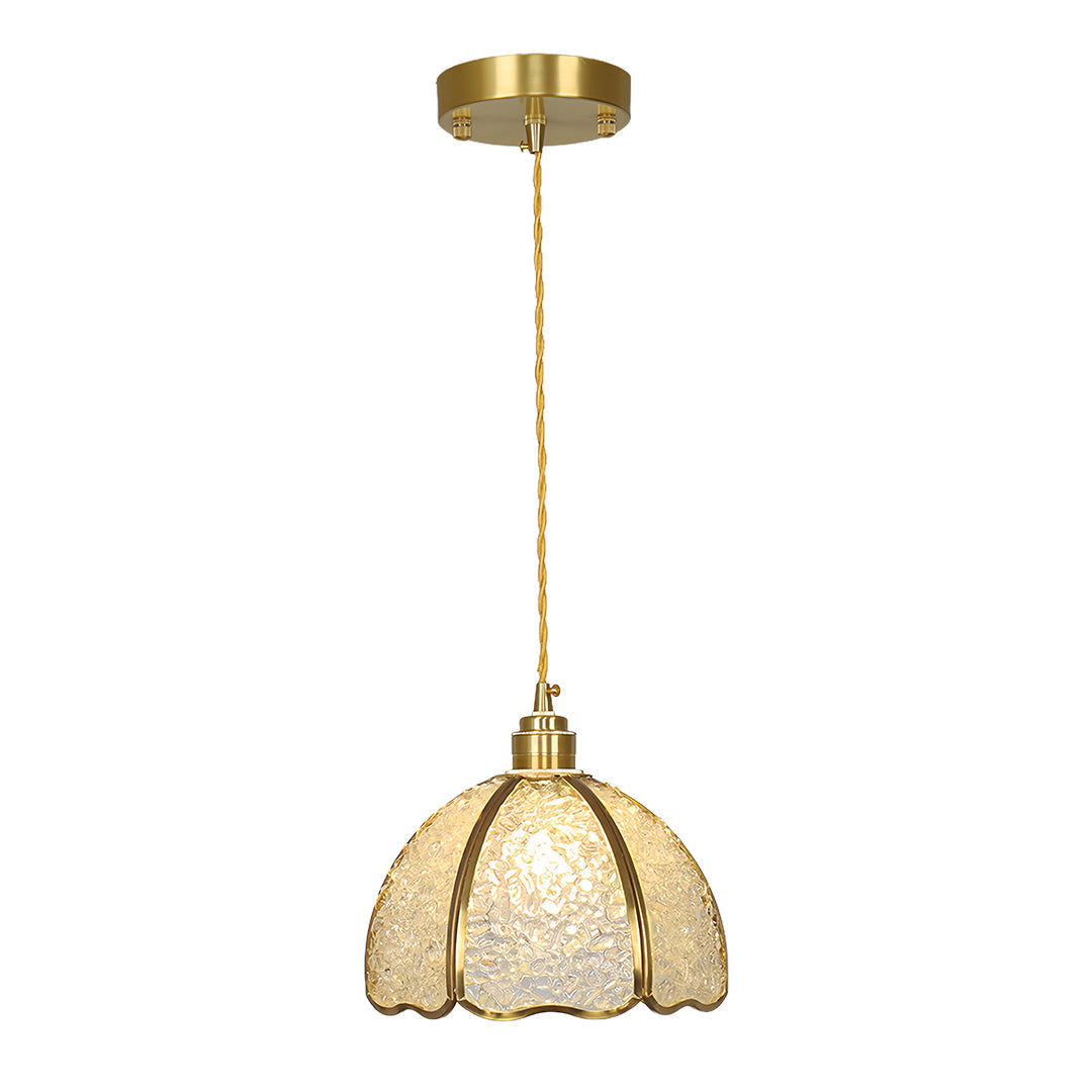 Small Crystal Dome Pendant Light, Dimmable