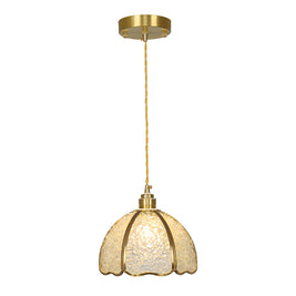 Small Crystal Dome Pendant Light, Dimmable