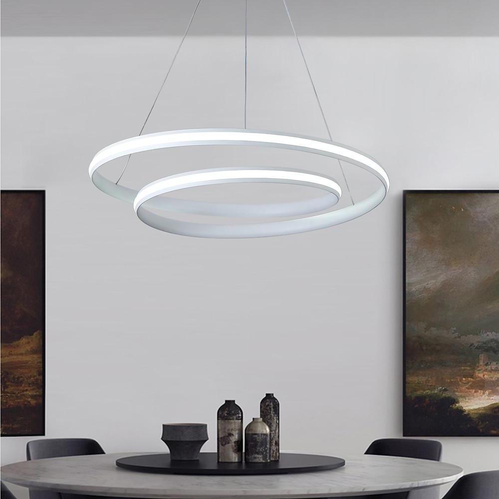 18" Spiral LED Dimmable Pendant Light