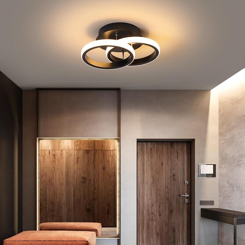 Dual Circle LED Flush Mount Ceiling Light